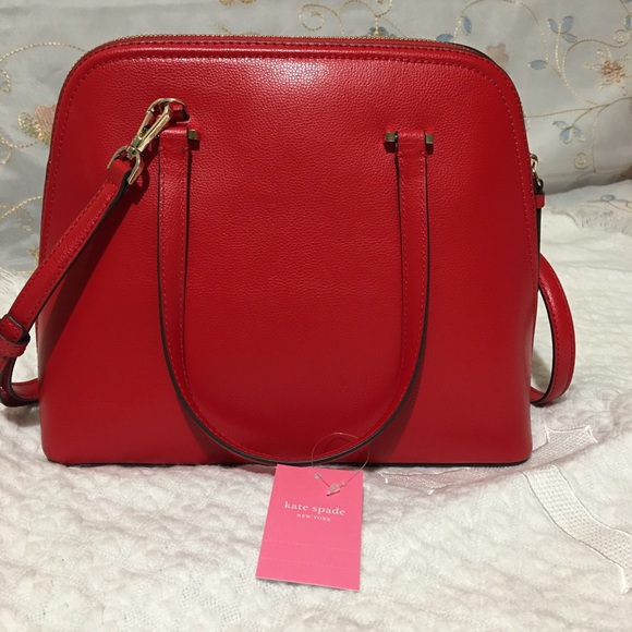 KATE SPADE RED SATCHEL MEDIUM DOME - Picture 4 of 14